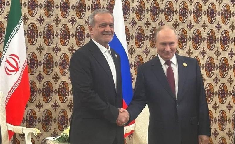 ملاقات پزشکیان و پوتین در عشق‌آباد برگزار شد.