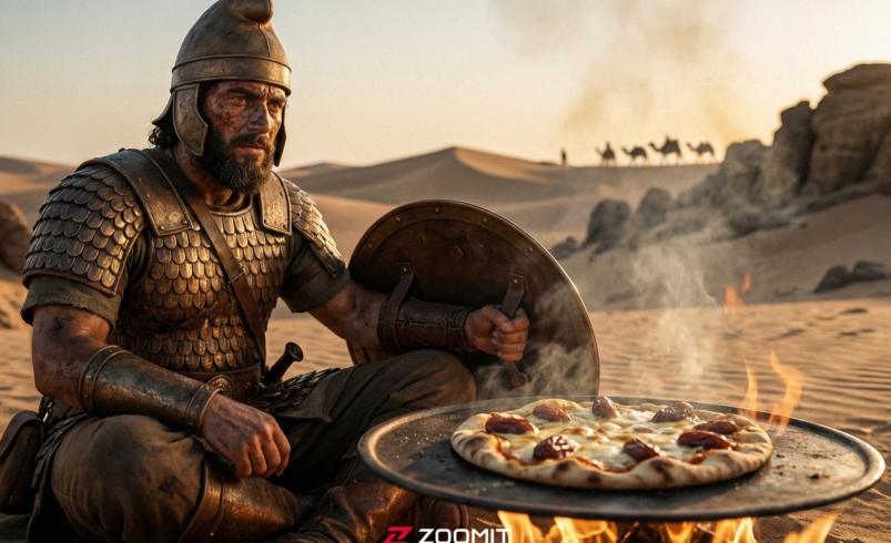 پیتزا بر روی سپر جنگی؛ آیا سربازان هخامنشی خالقان واقعی پیتزا بودند؟