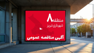 مناقصه عمومی منطقه هشت شهرداری تبریز