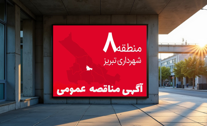 مناقصه عمومی منطقه هشت شهرداری تبریز